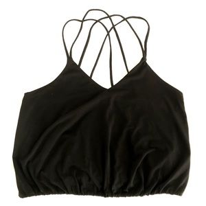 Black Express Criss-cross Tank